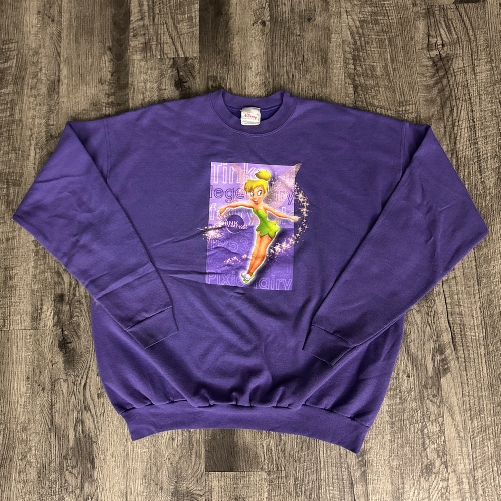 Vintage Disney Tinker Bell Crewneck Sweatshirt